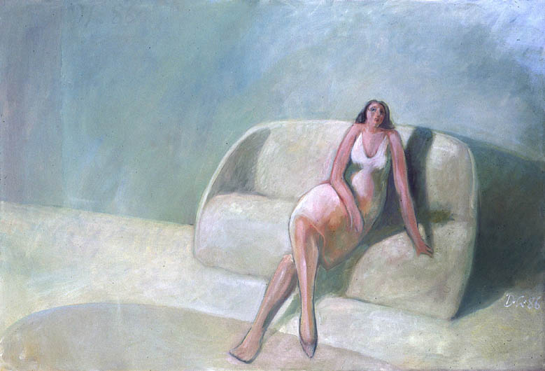 Woman on couch